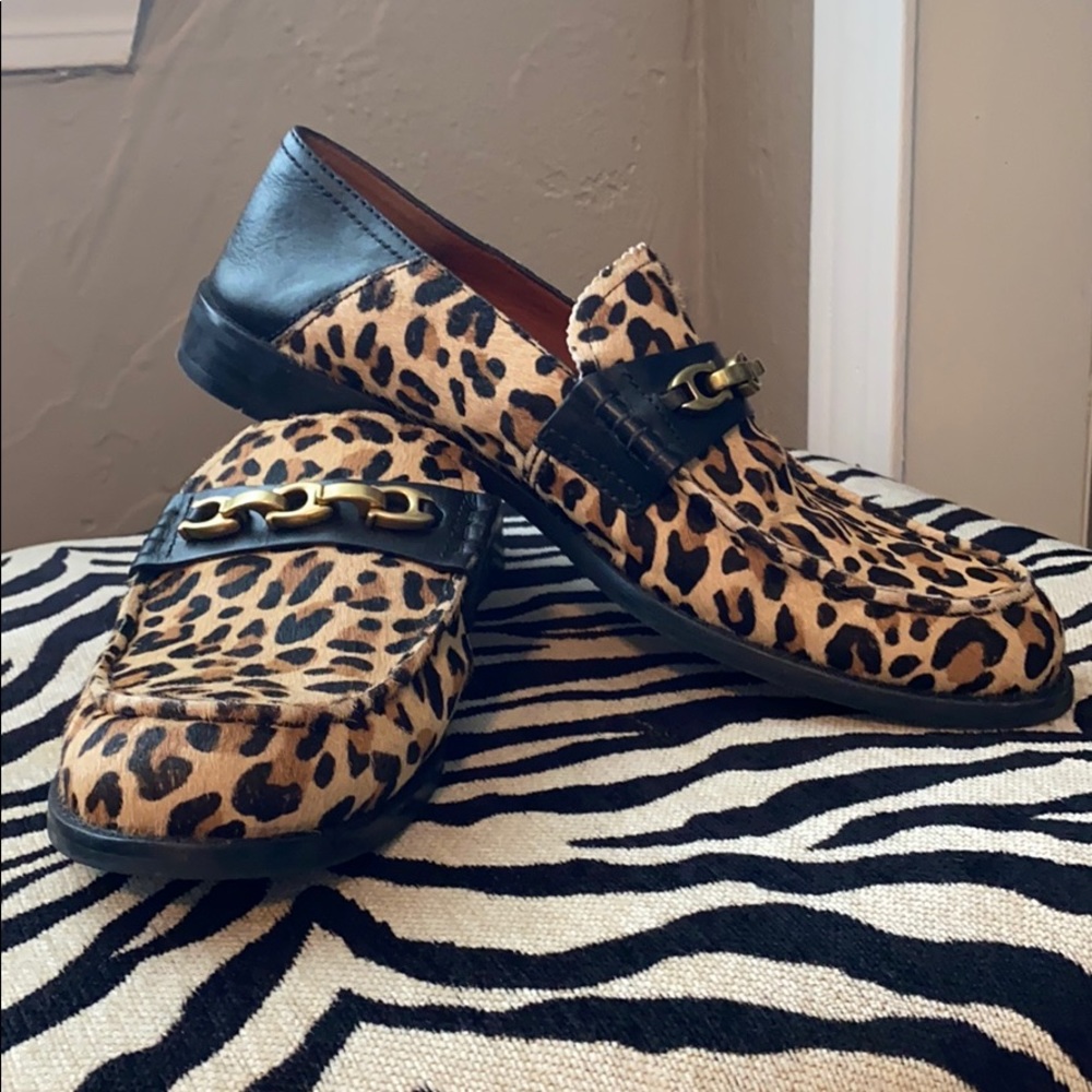 COACH Putnam Leopard Loafers LIKE NEW